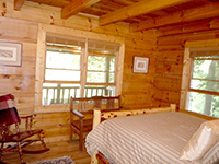 jacuzzi log cabin rental mountain