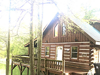 Appalachian mountain log cabin rental